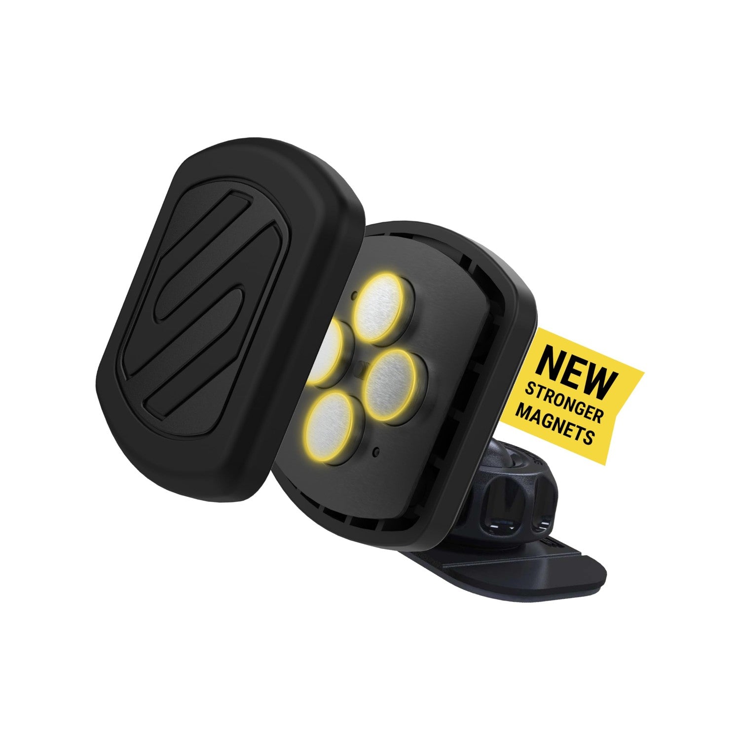 Buy now Scosche MAGDMB MagicMount Magnetic Phone Mount for Car, Dashboard Cell Phone Holder with 360Â° Adjustable Magnet Head, Universal Phone Stand for Car Compatible with iPhone, Samsung, and All Devices Extra Strength - Dash 1 Pack at indiglob india