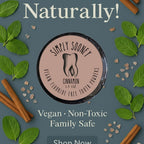 Simply Sooney Fluoride Free Toothpaste Powder I Vegan I Gluten Free I Organic Peppermint Essential Oil 1.5oz