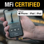 Buy now DEWALT Heavy Duty 3.5mm to Lightning Adapter, 90Degree L Connector Female to 3.5mm Male Headphone Jack Adapter for iPhone, Compatible Lightning to 3.5 mm Headphone Jack Adapters, Adapts Legacy Devices at indiglob india