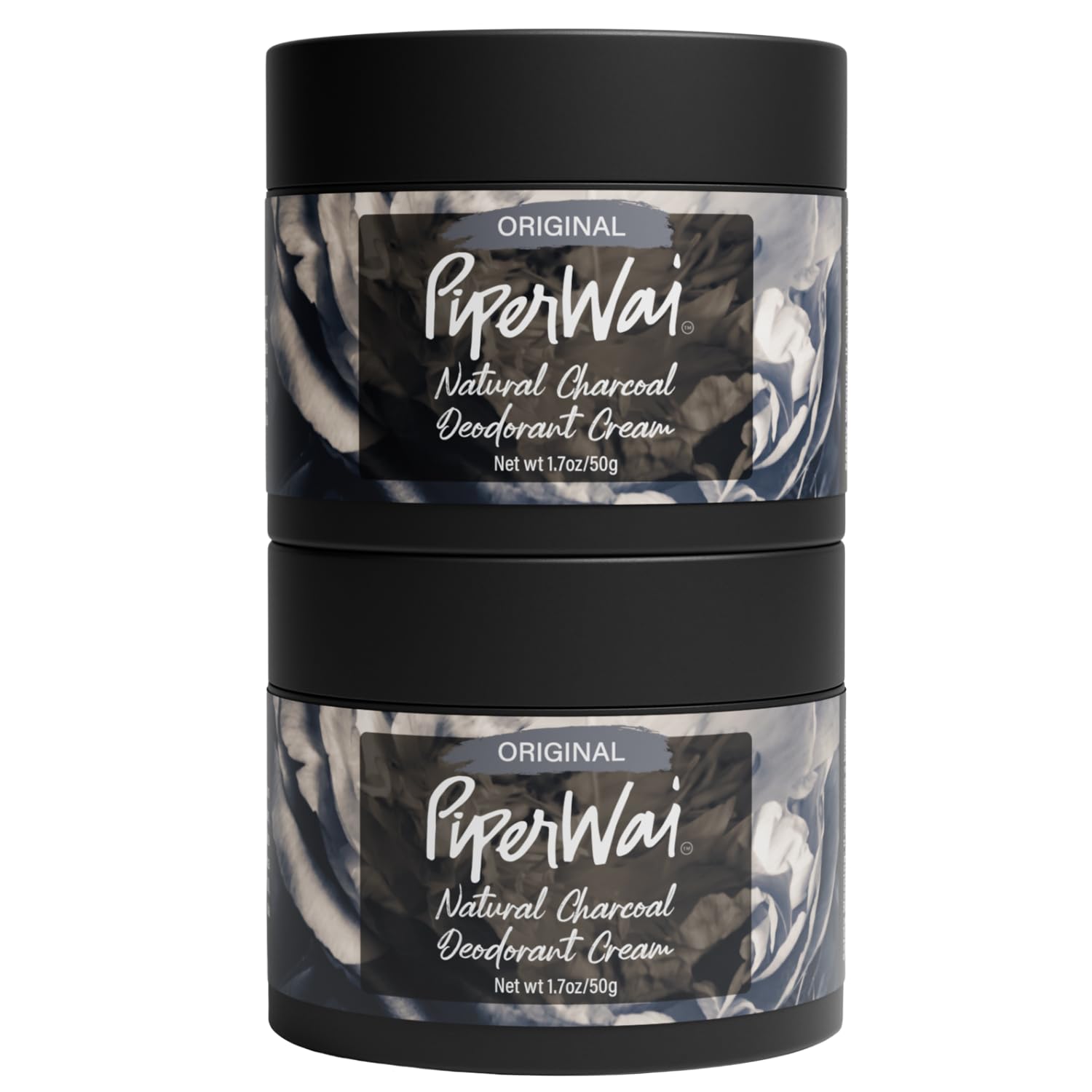 Buy now PiperWai Natural Deodorant w/Activated Charcoal | Odor Protection, Vegan, Aluminum Free, Shark Tank Product for Women & Men | Great for Travel, & Gifts | 2.6 oz (75g) Original Scented Stick Scented Cream Jar 2-Pack at indiglob india
