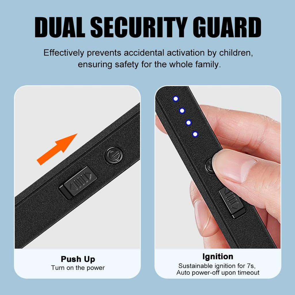 Electric Candle Lighter 2 Pack USB Rechargeable Lighters Plasma Arc Lighter