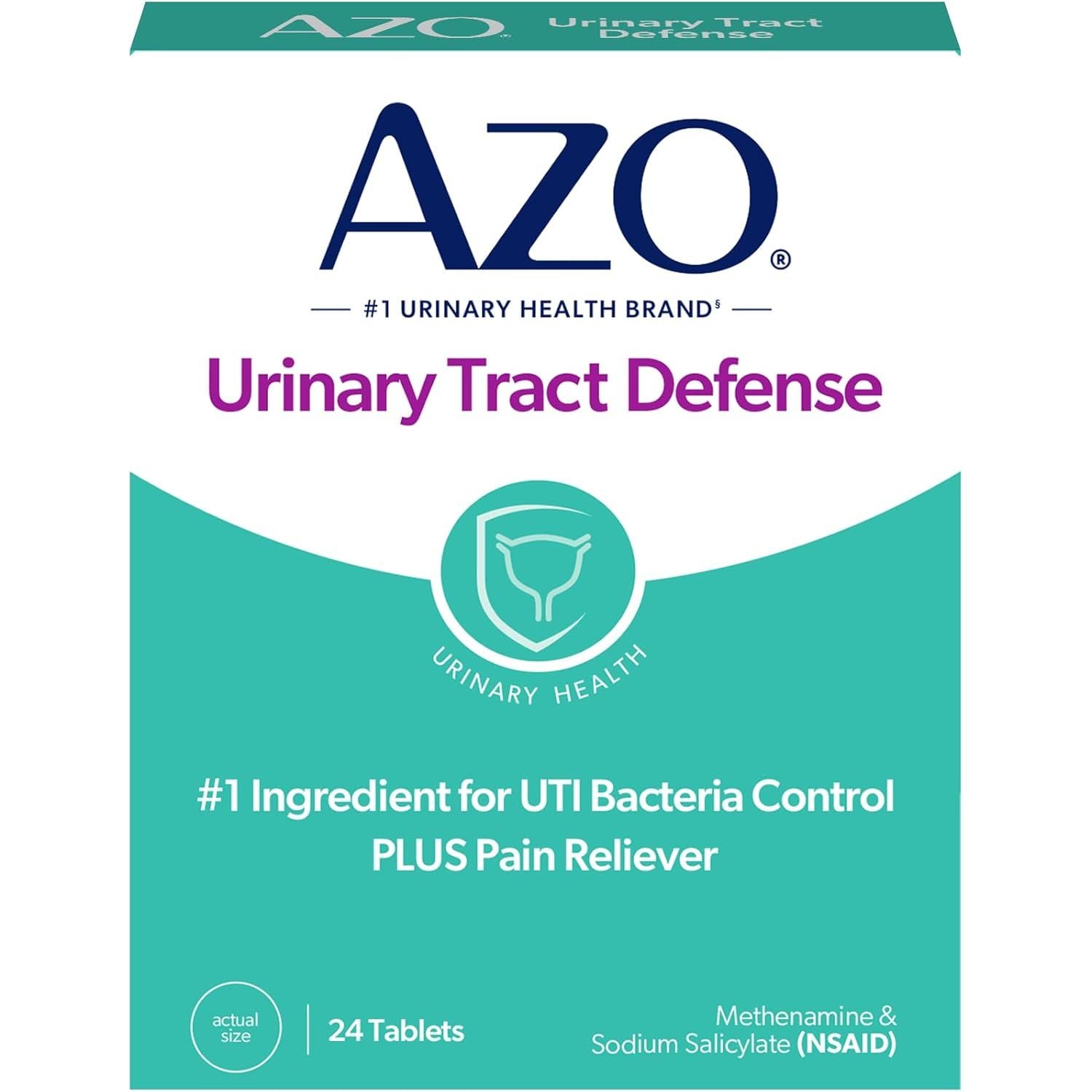 Buy now AZO Urinary Tract Defense Antibacterial Protection, FSA/HSA Eligible, Helps Control a UTI Until You Can See a Doctor, from The No. 1 Most Trusted Urinary Health Brand, 24 Count (Pack of 1) 24 Count (Pack of 1) at indiglob india