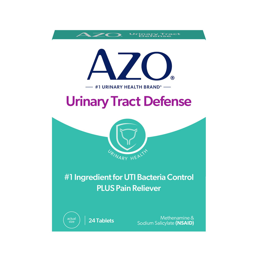 AZO Urinary Tract Defense Antibacterial Protection, 48 Tablets | From the #1 Doctor Recomended Brand± UTI Symptom Relief in as Little as 20 Minutes, Relieves Urinary Pain, Burning & Urgency*