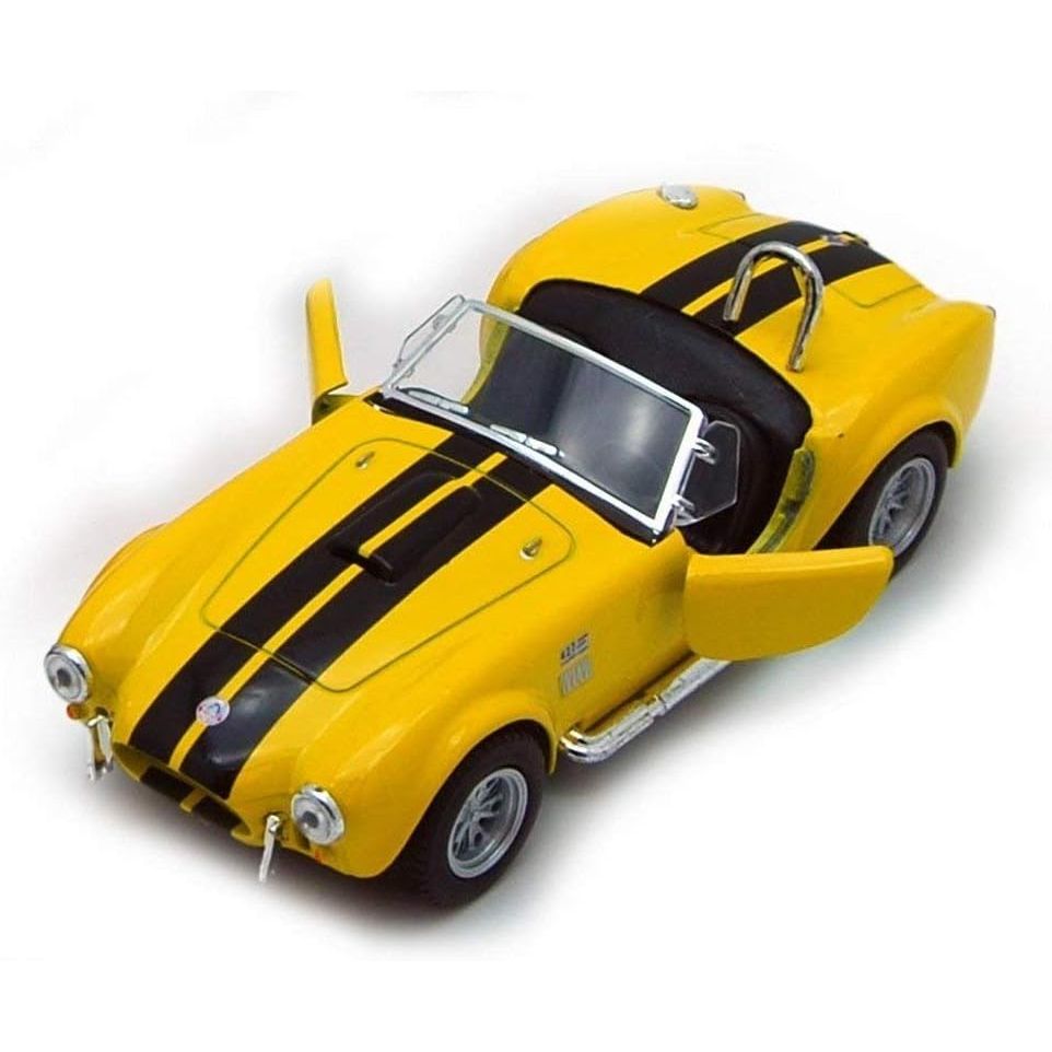 Buy now KiNSMART - 1965 Shelby Cobra 427 S/C 1:32 Scale 5" Die Cast Metal Model Classic Toy Car (Yellow) Yellow at indiglob india