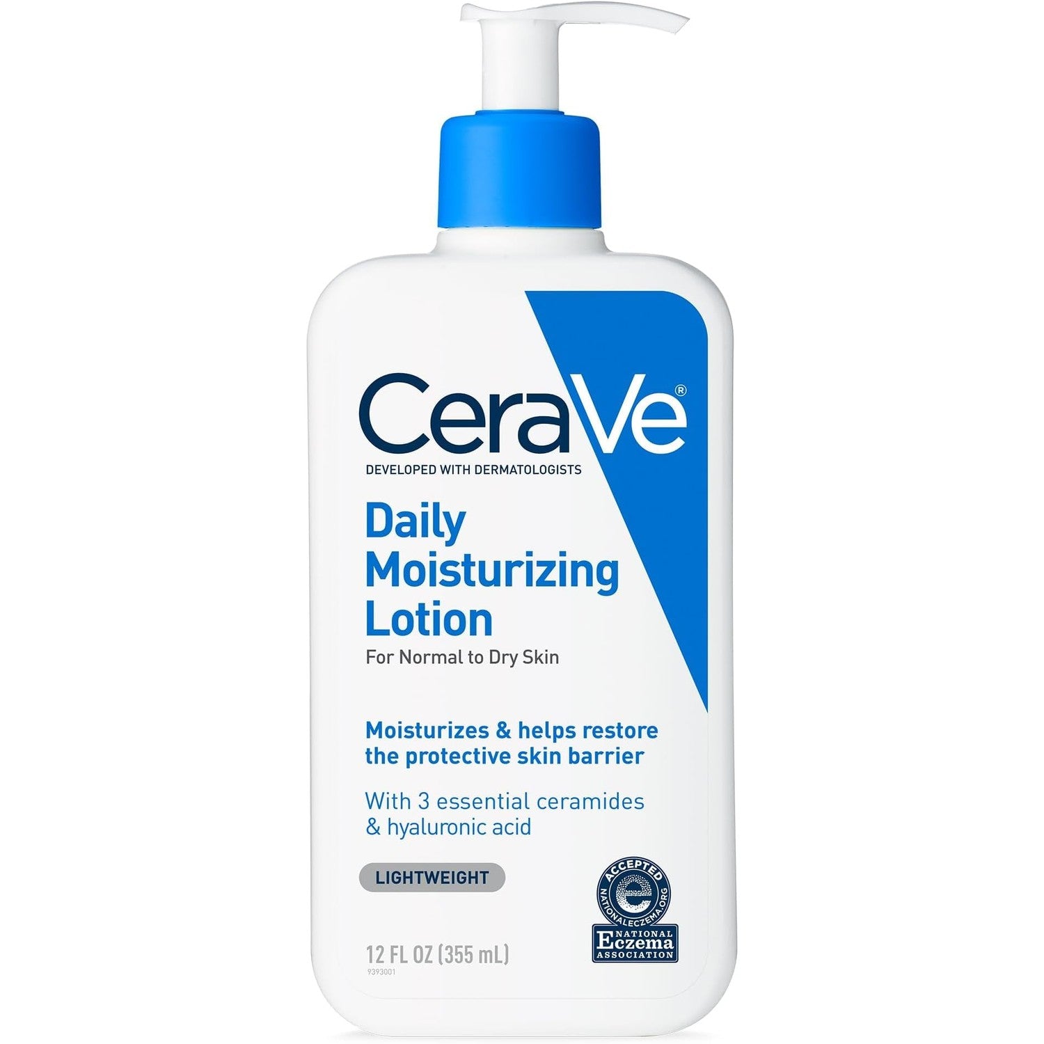 CeraVe Daily Moisturizing Lotion, Face and Body Lotion, Skin care, 19oz | Hyaluronic Acid, Lotion For Dry Skin, Skin Barrier Repair, Ceramide Moisturizer, For Men and Women, Fragrance Free, Oil-Free