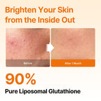 ESTHER FORMULA Liposomal Glutathione Strips (30 ct) - Glutathione Direct | Liposomal Glutathione Supplement with 90% Pure L-Glutathione for Antioxidant & Skin Glow Support, Fast-Absorbing Oral Strips