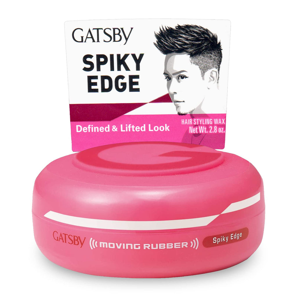 GATSBY Moving Rubber Spiky Edge Hair Wax - Ultimate Hold & Restyling for Men, 80g/2.8oz by mandom