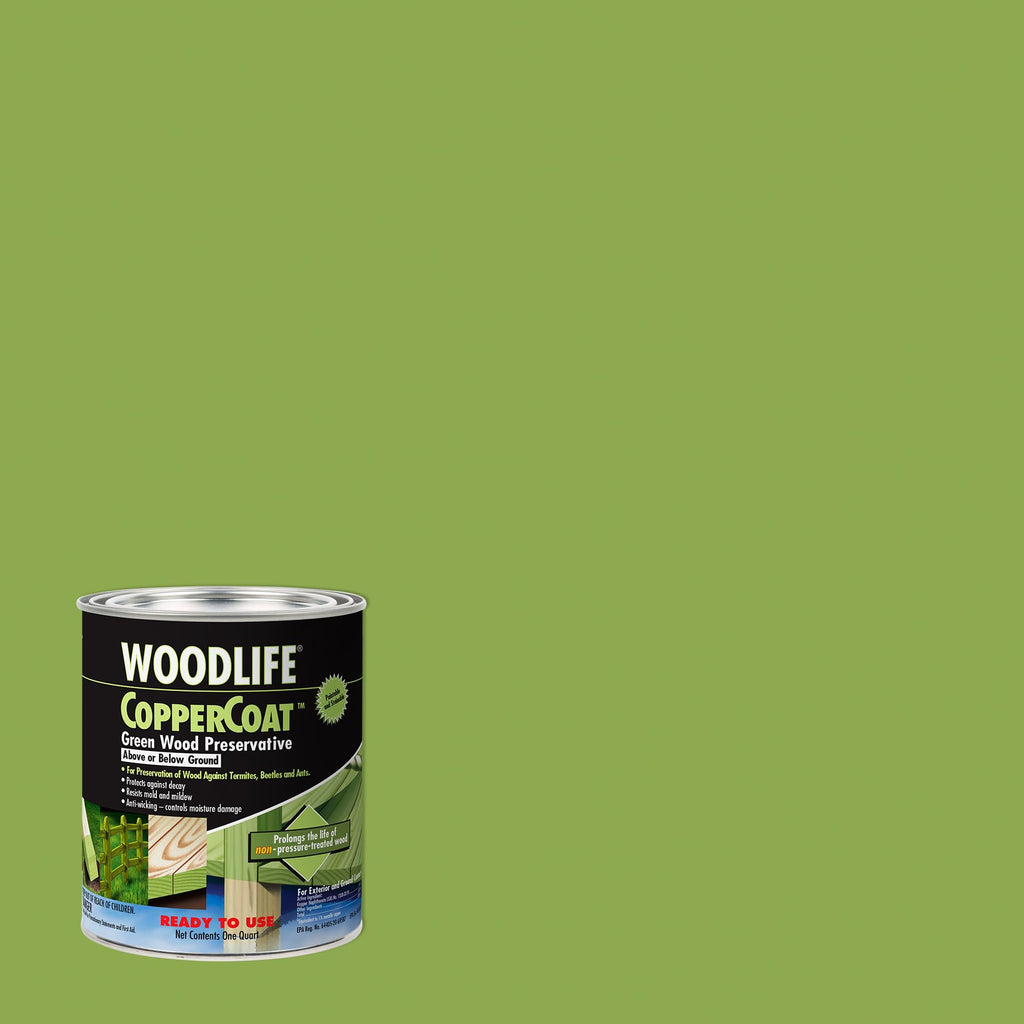 Zinsser 01904A Wolman, WoodLife Coppercoat, Green, 1 Qt