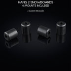 (4 PCS) Snowboard Wall Mount Storage – Edge-Safe Modern Snowboards Hanger