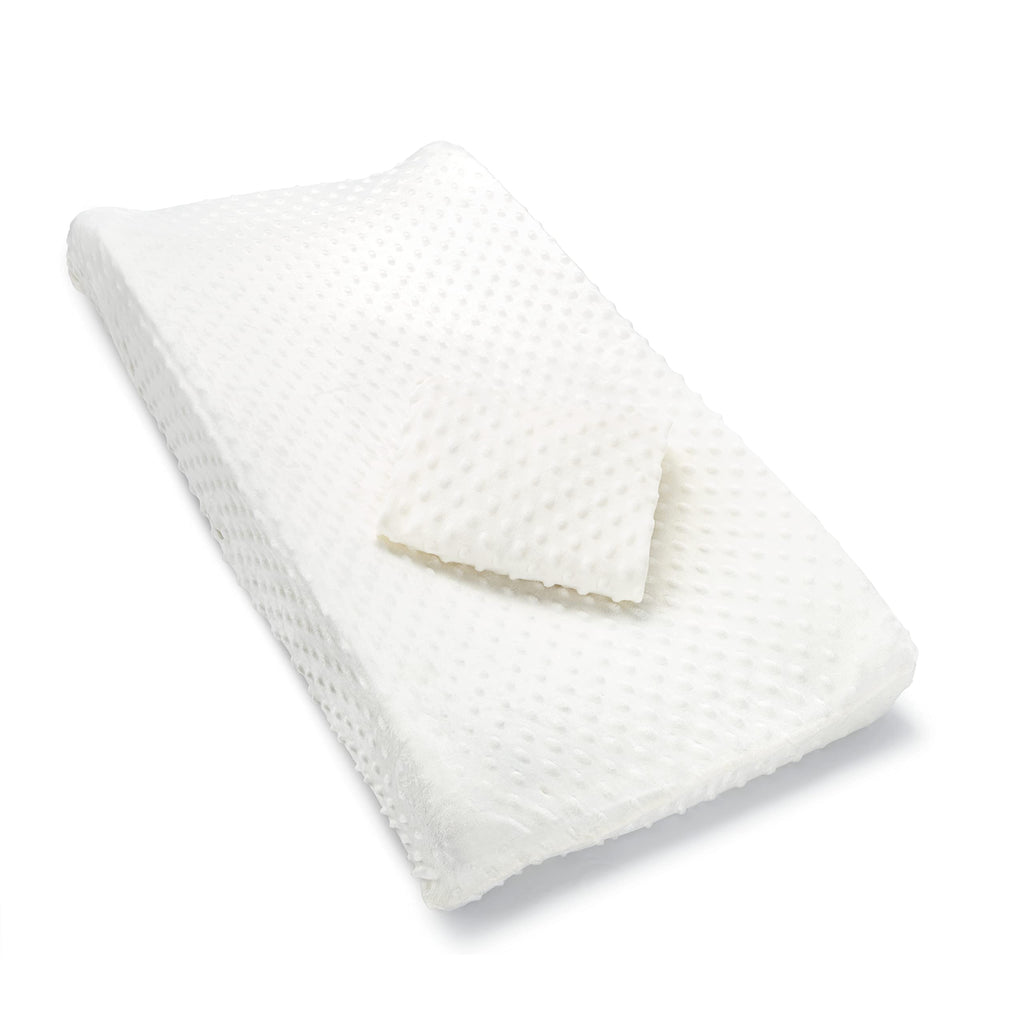 Buy now Munchkin Secure Grip Baby Diaper Changing Pad for Dresser, Waterproof and Wipeable, Contoured, Standard Size (14.75" x 31"), White at indiglob india