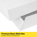 SUNCOLOR White Gift Boxes with Lids for Presents, 12 Pack Assorted