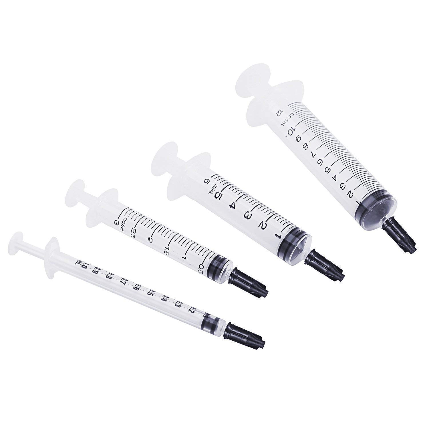 Buy now Gejoy 250 Pack Syringe Tip Caps Dispensing Needle Tip Cap (Black) at indiglob india