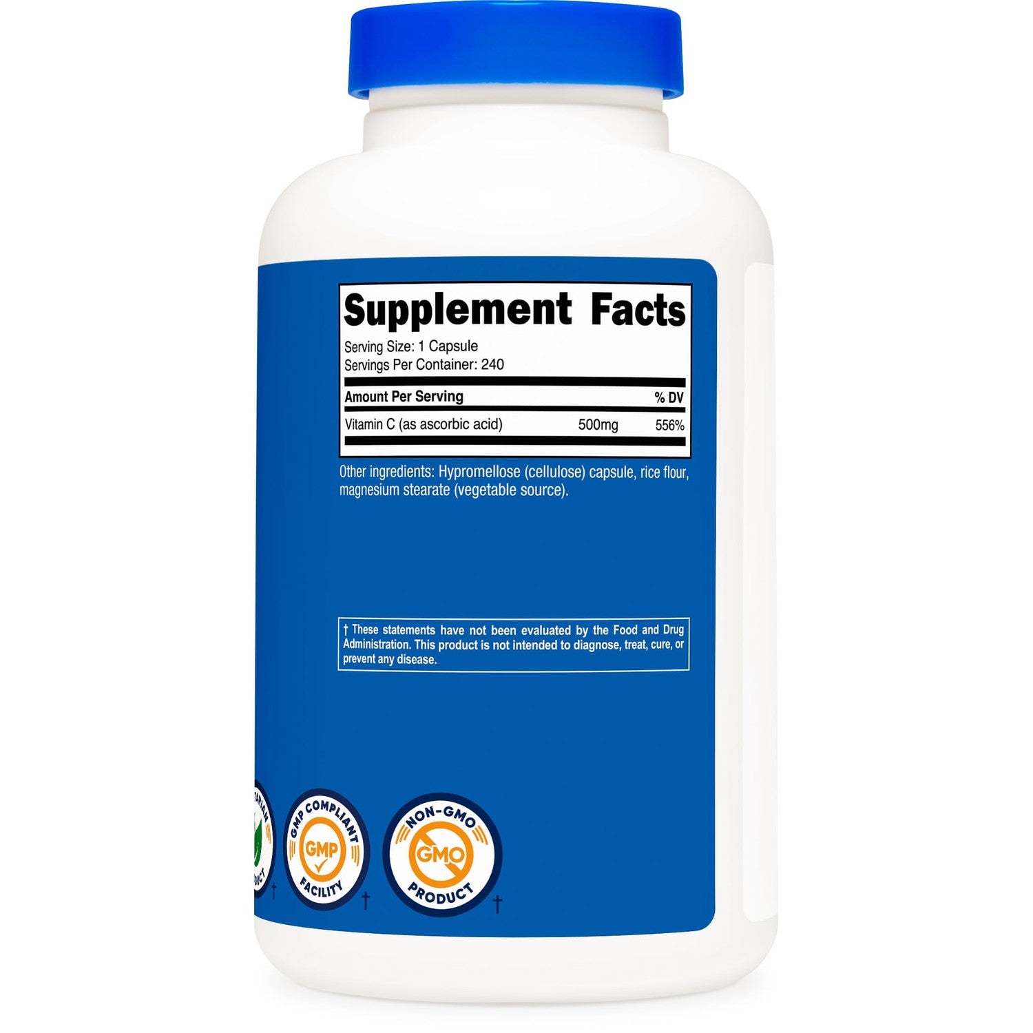 Nutricost Vitamin C 500mg, 240 Capsules, Vegetarian, Gluten Free & Non-GMO