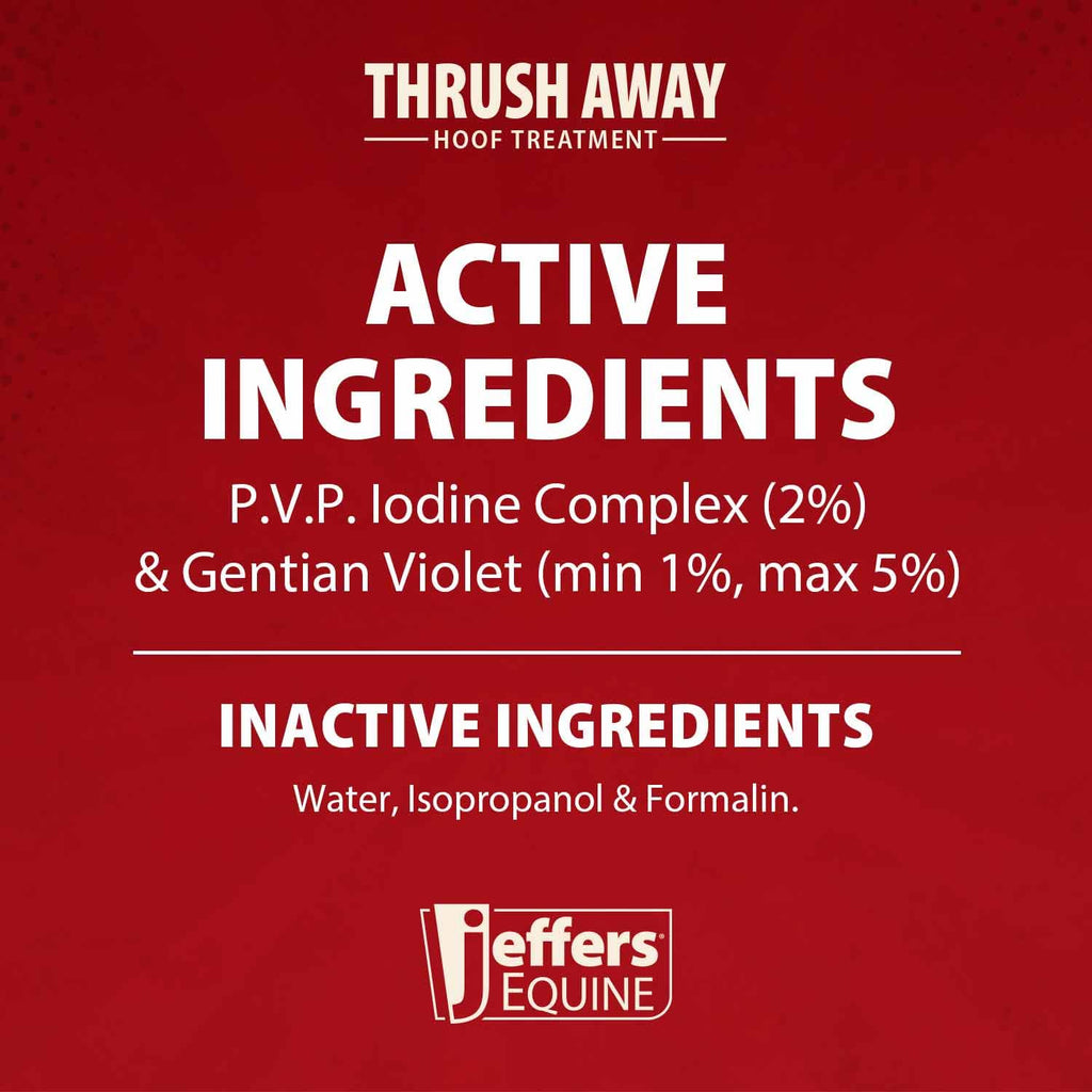 Jeffers Equine Thrush Away 2 oz Iodine Hoof Treatment for Horses