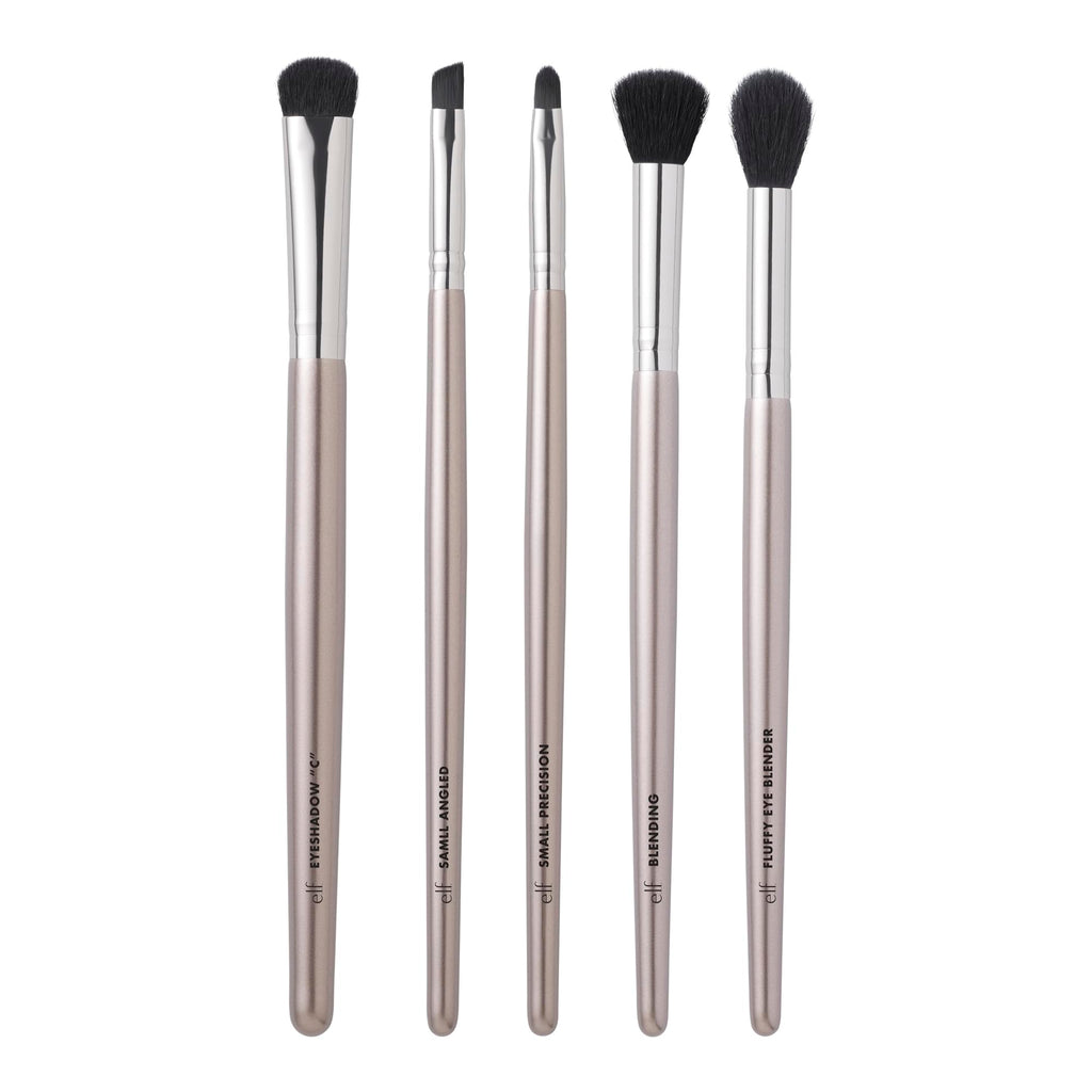 Buy now e.l.f. Smoky Eye Brush Kit, 5-Piece Makeup Brush Kit For Creating A Smoky Eye Look, Apply & Blend Eyeshadow, Vegan & Cruelty-Free at indiglob india