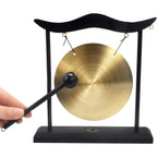Buy now Feng Shui Brass Gong Desktop Zen Art for Fortune + Free Red String Bracelet H1301 at indiglob india