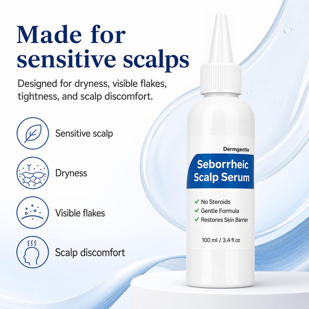 Seborrheic Scalp Serum 8X FAST ACTING - Soothing Redness Dermatitis - Fast-Acting Ointment for Scalp Face Chest and Body for Men and Women 1 Pack