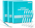 Sticky Ear Cleaning Sticks, 72Pcs Reusable Soft Rubber Adhesive Ear Pick, Gentle Ear Wax Removal Tools, Home Personal Ear Care Kit