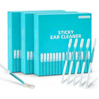 Sticky Ear Cleaning Sticks, 72Pcs Reusable Soft Rubber Adhesive Ear Pick, Gentle Ear Wax Removal Tools, Home Personal Ear Care Kit