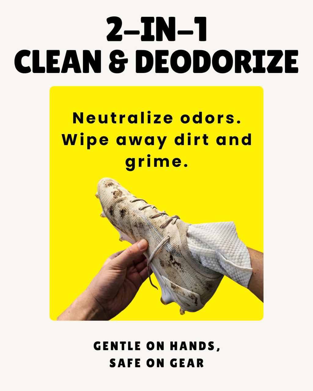 Sports Gear Cleaning & Deodorizing Mitts - 20 Count