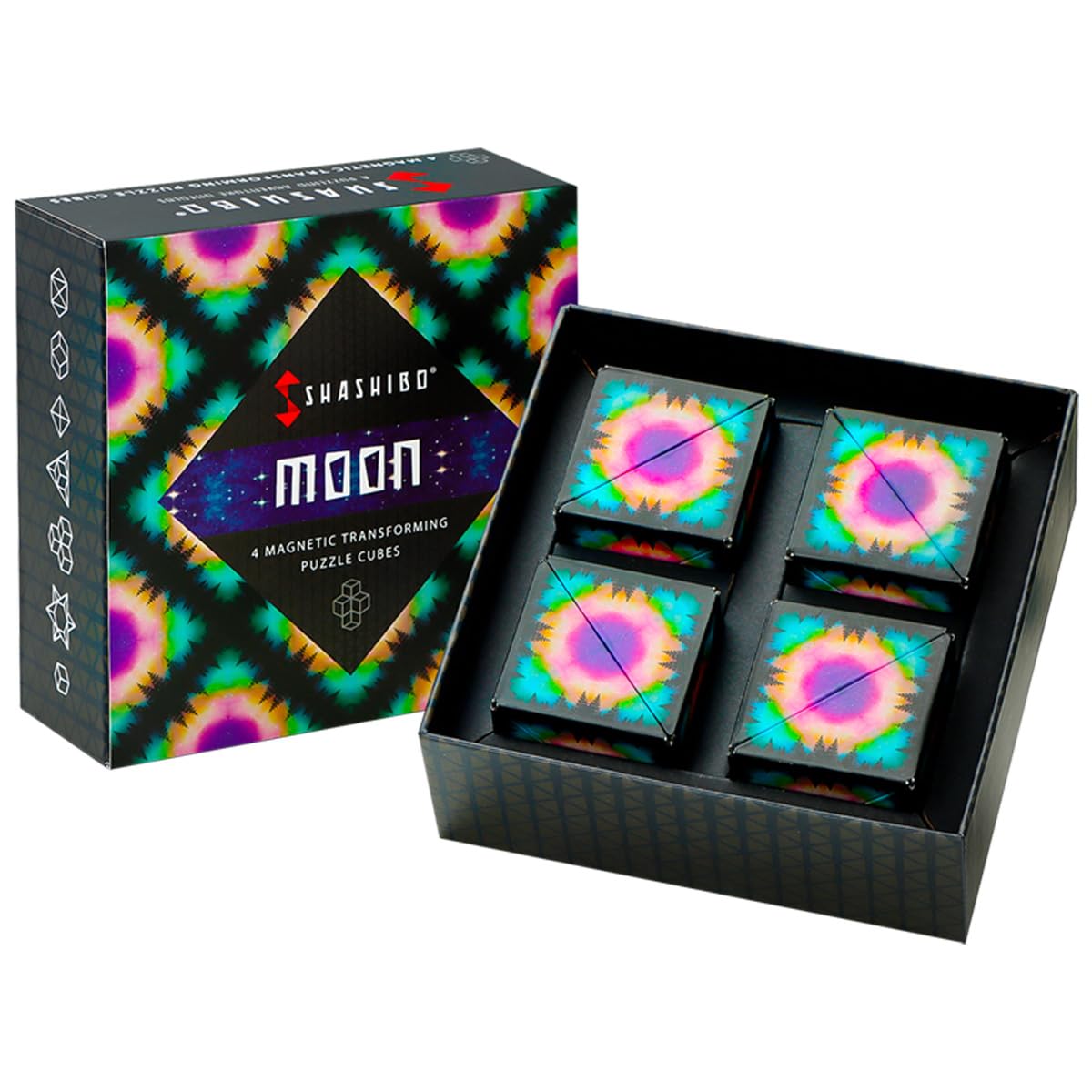 Buy now Shashibo Shape Shifting Box - Award-Winning Fidget Toy w/ 36 Rare Earth Magnets - Fidget Cube Transforms Into Over 100 Shapes, Sensory Toy Gift for Kids, Teens, and Adults (Undersea) Moon 4 at indiglob india