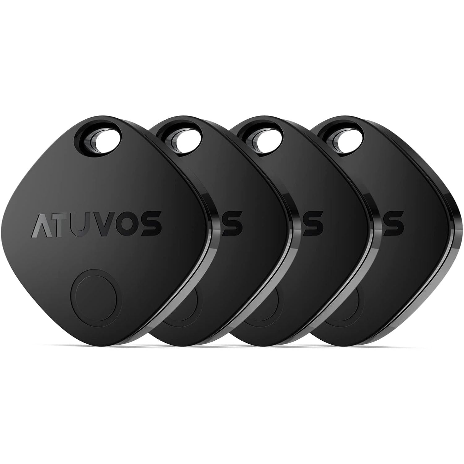 Buy now ATUVOS Air Tracker Tags-2 Pack, Bluetooth Luggage Tracker Works with Apple Find My APP (iOS Only, Not for Android), Keys Finder and Item Locator for Luggage, Backpack, Suitcases, Replaceable Battery 4 PACK Black at indiglob india