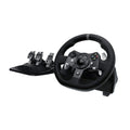 Buy now Logitech Driving Force G920 Steering Wheel and Pedals, 941-000123 (Steering Wheel and Pedals f/PC and Xbox One) (Renewed) at indiglob india