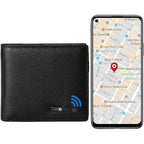 Buy now Anti-Lost Bluetooth Wallet Tracker & Finder GPS Position Locator Mens Slim Minimalist trackable Cool Leather Wallet Credit Card Holder (Coffee) (Coffee, Horizontal) (Black, Horizontal) Horizontal Black at indiglob india