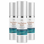 Sun Coast Sciences - Total Package Serum - Vitamin C Serum with Hyaluronic Acid & Peptides for Face - Hydrating Anti Aging Face Serum for Smoother, Firmer Looking Skin - 1 Fl Oz (Pack of 1)