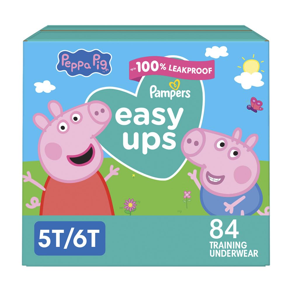 Buy now Pampers Training Pants - Easy Ups Girls & Boys - Size 3T-4T, 22 Count, Peppa Pig Underwear (Packaging May Vary) 5T-6T at indiglob india