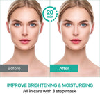Buy now JMsolution Marine Luminous Pearl Deep Moisture 3 Step Skin Care Face Mask - Korean Skincare Facial Mask - boosting Brightening Moisturizing-10 Sheets for Dry Skin at indiglob india