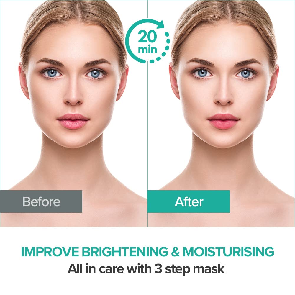 Buy now JMsolution Marine Luminous Pearl Deep Moisture 3 Step Skin Care Face Mask - Korean Skincare Facial Mask - boosting Brightening Moisturizing-10 Sheets for Dry Skin at indiglob india