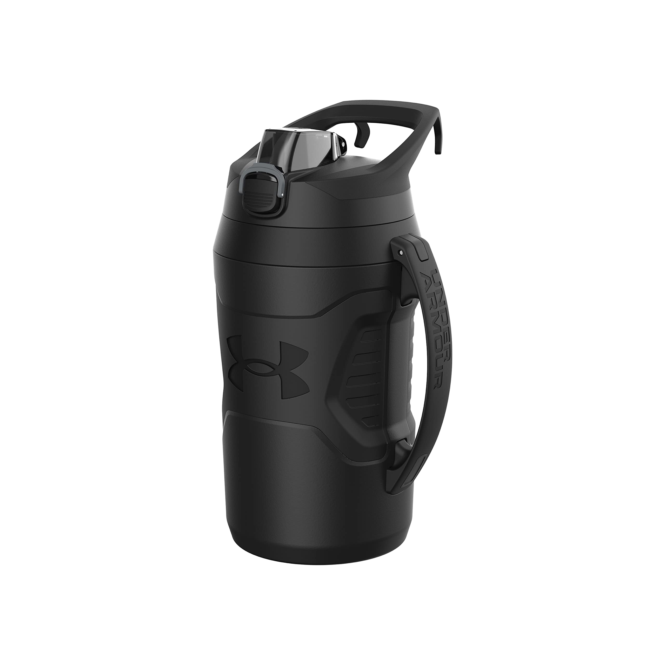 Buy now Under Armour Half Gallon Water Bottle Insulated, 64oz Insulated Water Bottle with Handle, Fence Hook, Leak Resistant, for Baseball, Football & More, Academy/Black Black at indiglob india