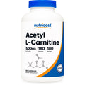 Nutricost Acetyl L-Carnitine (ALCAR) 500mg, 180 Capsules | GMO-Free and Gluten Free, 180 Servings