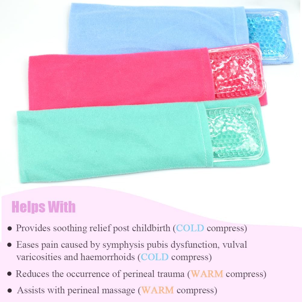 Buy now Perineal Cooling Pad, Postpartum Cold Packs Gel Bead Ice Pack Cold Therapy for Women After Pregnancy and Delivery, 2 Ice Pack and 2 Cover (Pink) at indiglob india