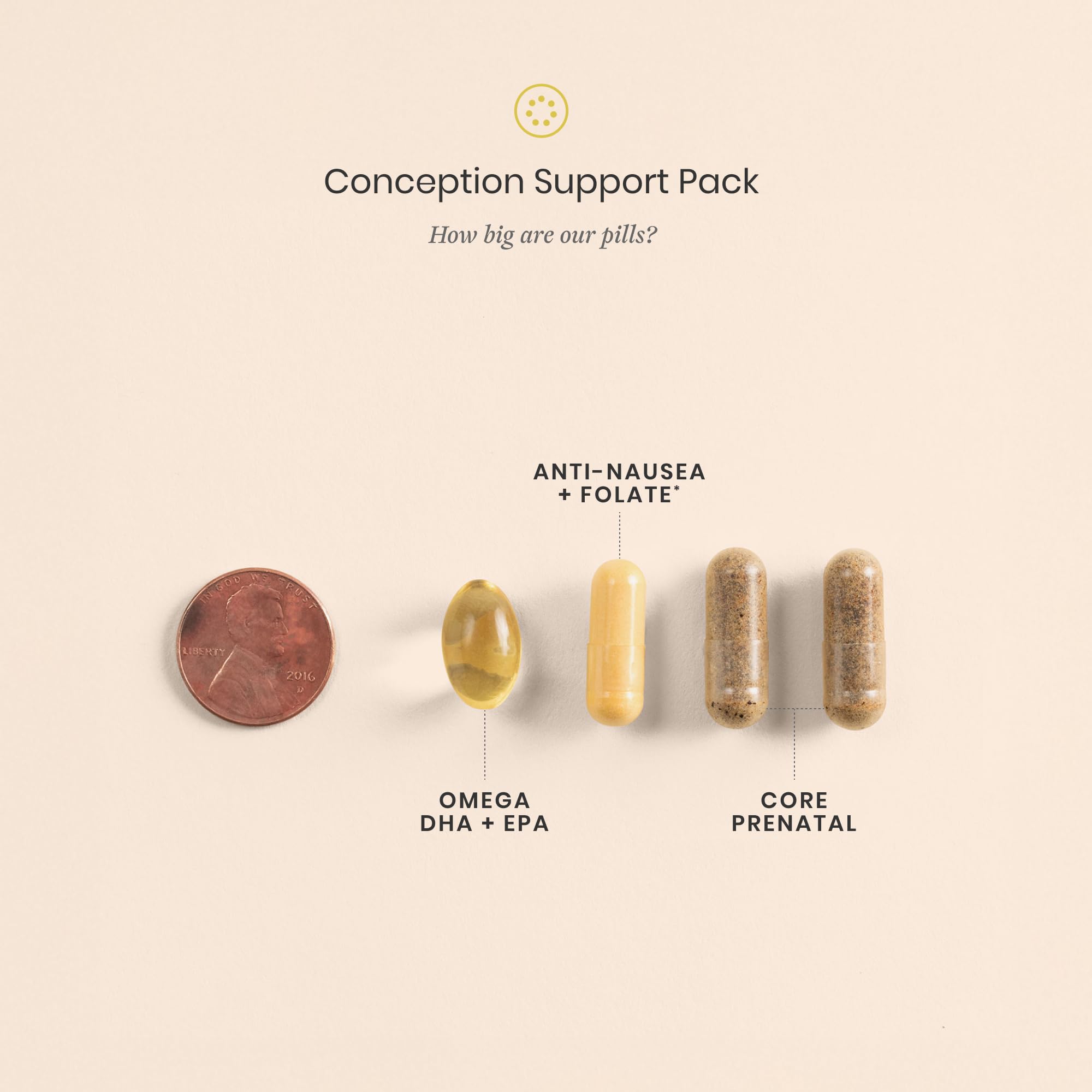 Perelel Conception Fertility Prenatal Vitamins, Folate, CoQ10 & DHA Omega 3 | Women's Fertility Support Multivitamin, Choline, Vitamin B6, & Vitamin D, Soy & Gluten Free, Non-GMO, 30 Daily Pill Packs