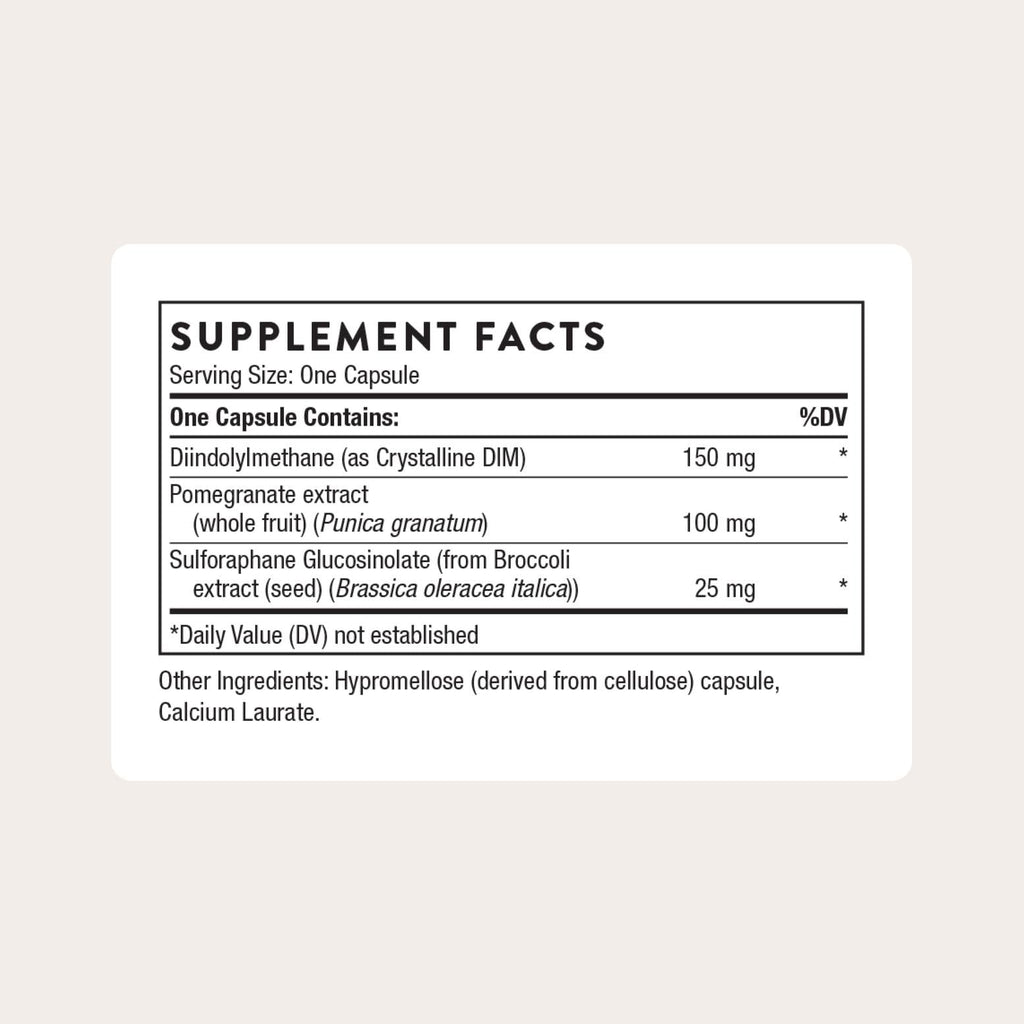 THORNE Hormone Advantage, DIM, SGS & Pomegranate Extract, 60 Capsules