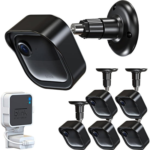 Buy now All-New Blink Outdoor Camera Wall Mount, 360° Adjustable Mount and Weather Proof Protective Housing with Blink Sync Module Outlet Mount for Blink Outdoor (4th & 3rd Gen) Camera System (Black, 5 Pack) at indiglob india
