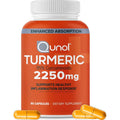 Qunol Turmeric 2250mg + Black Pepper for Enhanced Absorption, 90 Capsules | Extra Strength Curcumin Supplement with 95% Curcuminoids, Supports Joint Health and a Healthy Inflammation Response