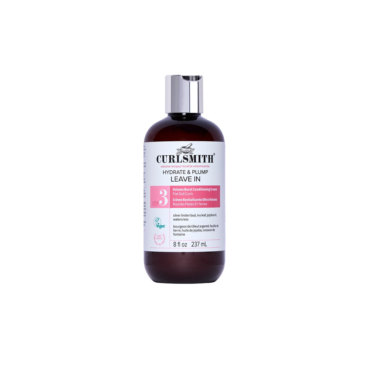 CURLSMITH Hydrate & Plump Leave In Conditioner for Curly Hair (8 oz)