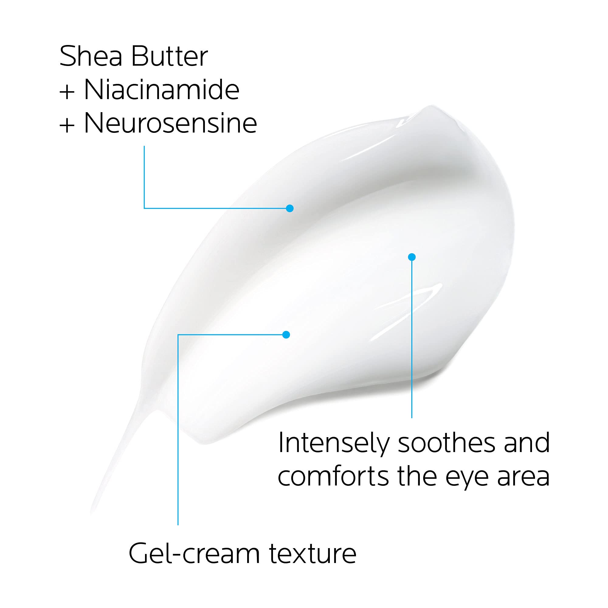 La Roche-Posay Toleriane Dermallergo Eye Cream for Sensitive Skin 0.68oz | Soothing moisturizer comforts sensitive skin. Allergy tested, fragrance free, alcohol free. Formerly Toleriane Ultra Eyes.