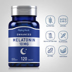 Piping Rock Melatonin 10mg | 120 Tablets | with L-Theanine