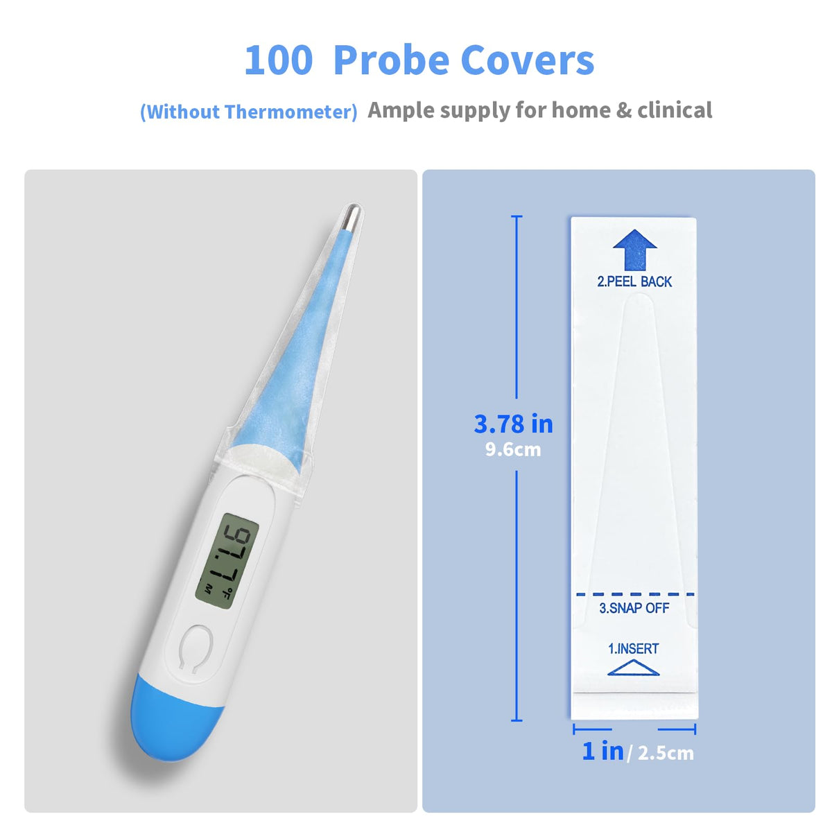 Boncare Thermometer Covers Disposable, 100 Pcs