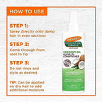 Buy now Palmer's Coconut Oil Formula Moisture Boost Leave-In Conditioner Spray, Instantly Detangle, Hydrate and Strengthen Textured and Curly Hair, 8.5 Ounce at indiglob india