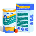 Teen Focus Gummies with Cognizin Citicoline, PS & Vitamin B3 for Ages 13-18 | Brain gummies for teens with Cognizin® citicoline and phosphatidylserine; caffeine-free choline gummies for focus and memory