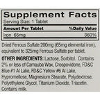 Buy now Feosol Original Iron Supplement Tablets, Non-heme, 325mg Ferrous Sulfate (65mg Elemental Iron) per Iron Pill, 1 Per Day, 120ct, 4 Month Supply, for Energy and Immune System Support, Made in USA at indiglob india