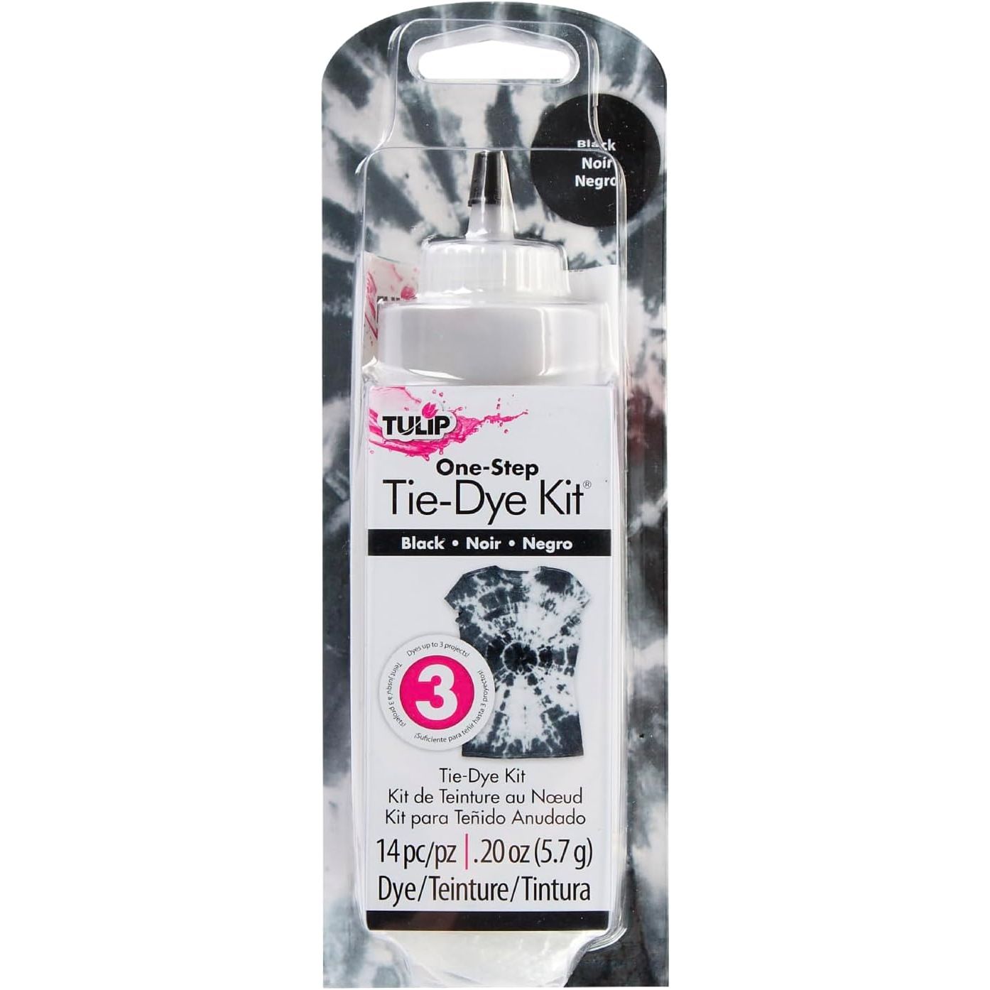 Buy now Tulip One-Step Tie-Dye Kit, Vibrant Colors for Fabric 4 fl oz, Yellow Black at indiglob india