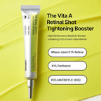 celimax The Vita A Retinal Shot Tightening Booster (0.51 fl.oz) | 0.1% Retinal, 3% Matryxyl, High-Strength Retinoid, Anti Aging, Pore Minimizer, Fine Lines, Skin Firming, Korean Skin Care