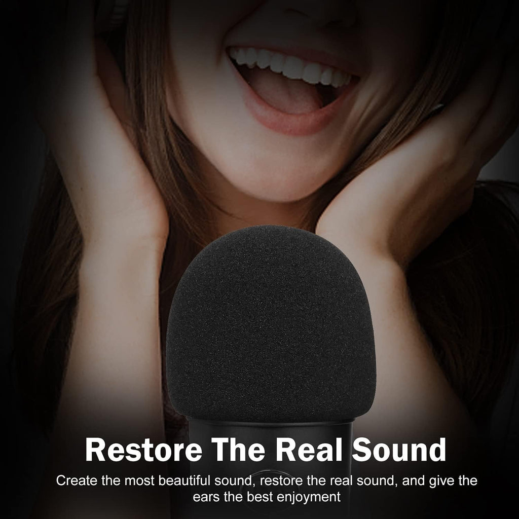 Buy now Foam Microphone Windscreen for Blue Yeti - Professional Pop Filter for 2.5 Inch Diameter Microphones Sponge Mic Cover 2Pcs at indiglob india