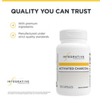 Integrative Therapeutics Activated Charcoal - Digestive & Gut Health Supplement* - Effective Gastrointestinal Support* - Gluten-Free & Dairy-Free - 100 Capsules (50 Servings)